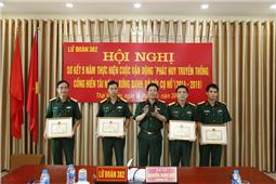 Tôn vinh điển hình 5 năm thực hiện  Cuộc vận động “Phát huy truyền thống,  cống hiến tài năng, xứng danh Bộ đội cụ Hồ”